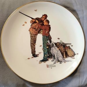 Norman Rockwell "Fall - Careful Aim" Collector Plate